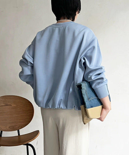 輕量複合面料 蓬鬆版型 套頭上衣