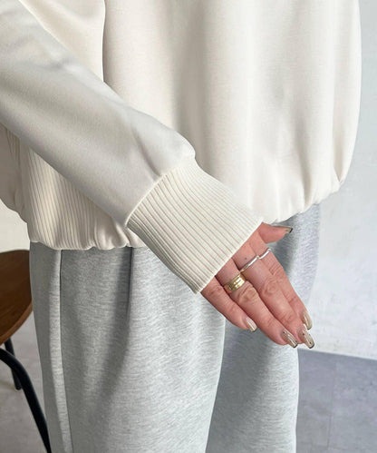 輕量複合面料 蓬鬆版型 套頭上衣