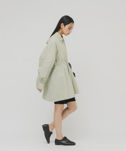 不對稱褶皺設計迷你連衣裙