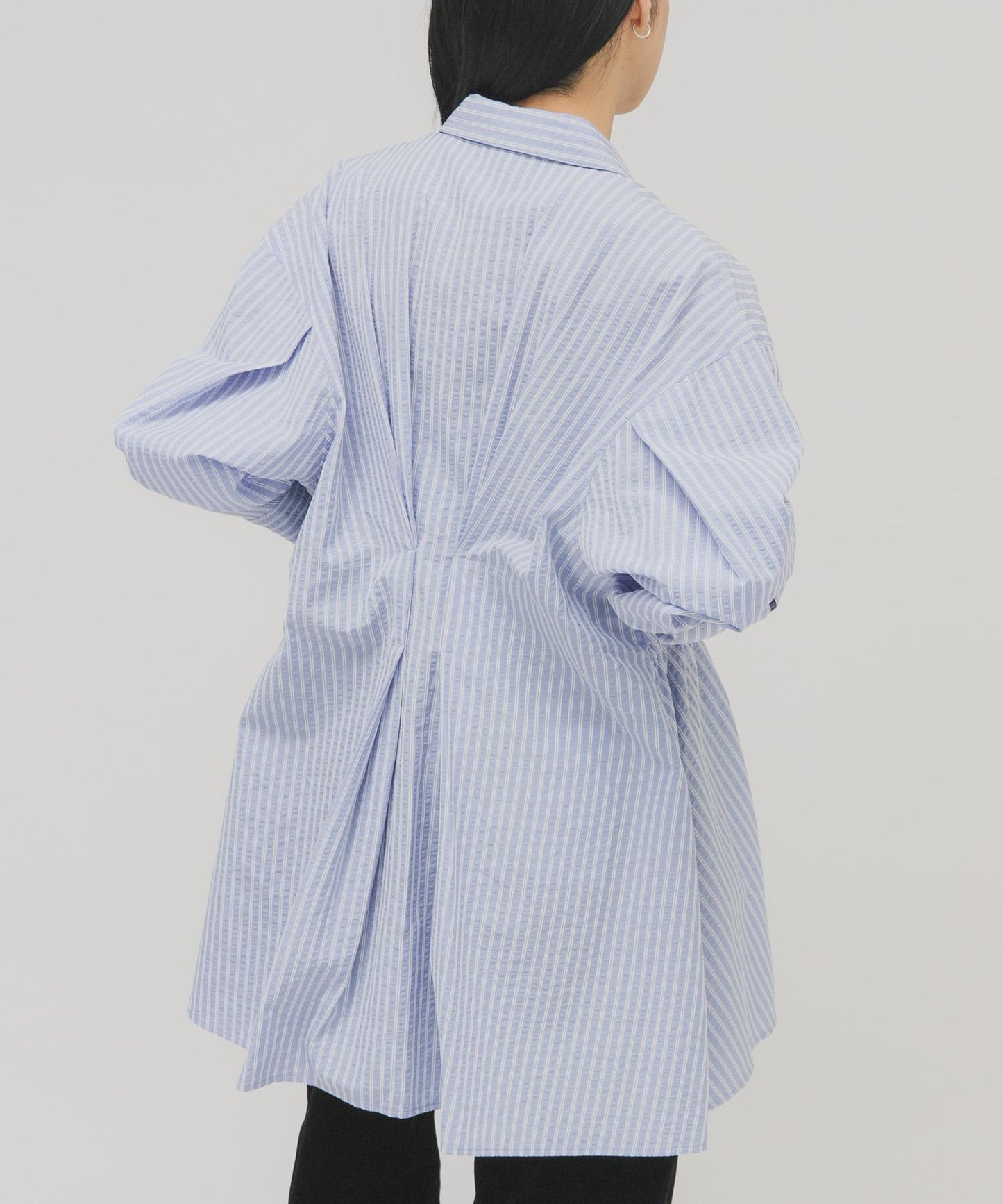 不對稱褶皺設計迷你連衣裙