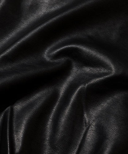 水洗做舊 仿皮質感 立領 拉鍊 短款外套