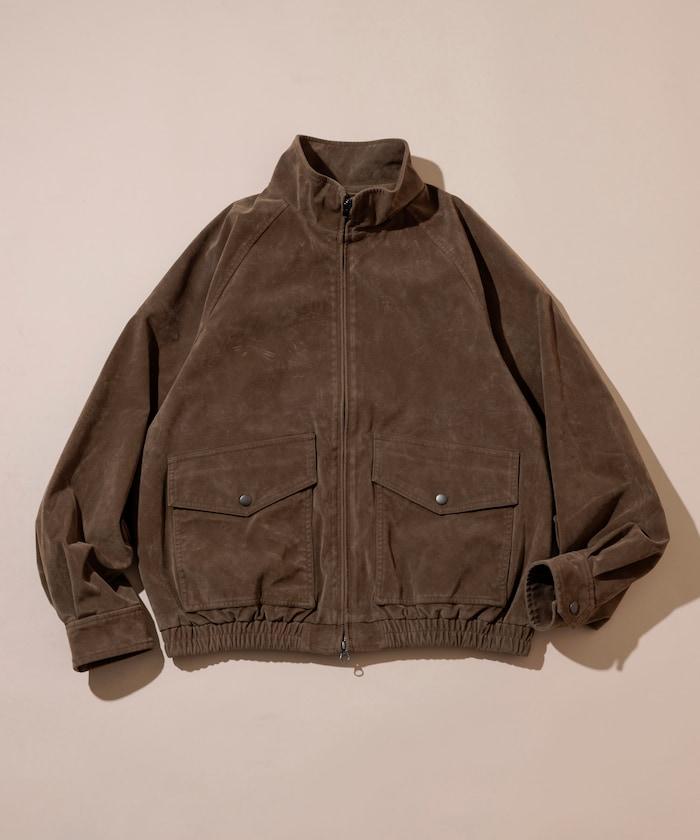 水洗做舊 仿皮質感 立領 拉鍊 短款外套