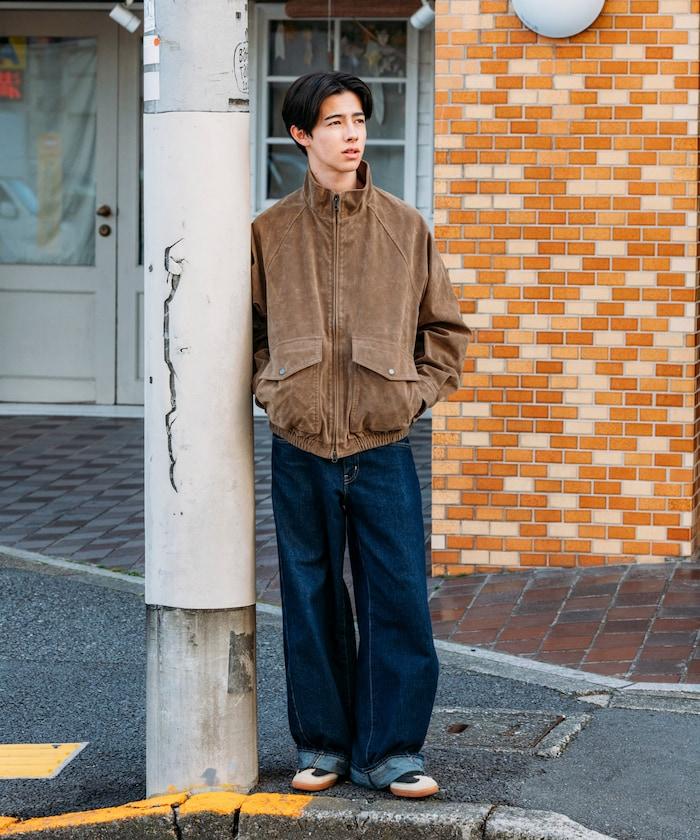 水洗做舊 仿皮質感 立領 拉鍊 短款外套