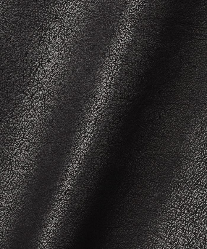 水洗做舊 仿皮質感 立領 拉鍊 短款外套