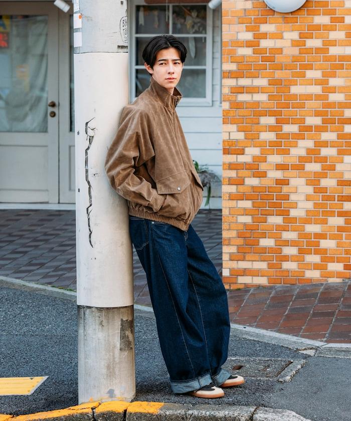 水洗做舊 仿皮質感 立領 拉鍊 短款外套