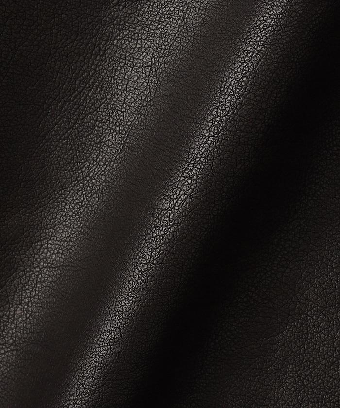 水洗做舊 仿皮質感 立領 拉鍊 短款外套