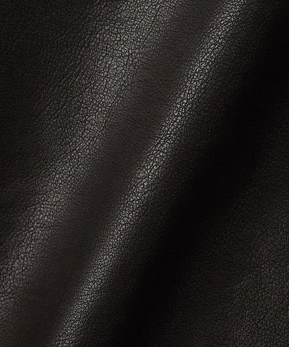 水洗做舊 仿皮質感 立領 拉鍊 短款外套