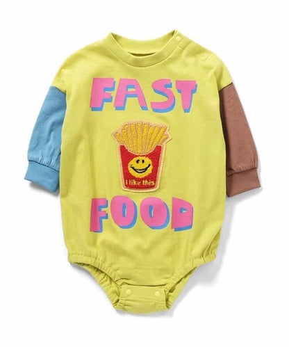 獨特毛巾繡貼 連體衣