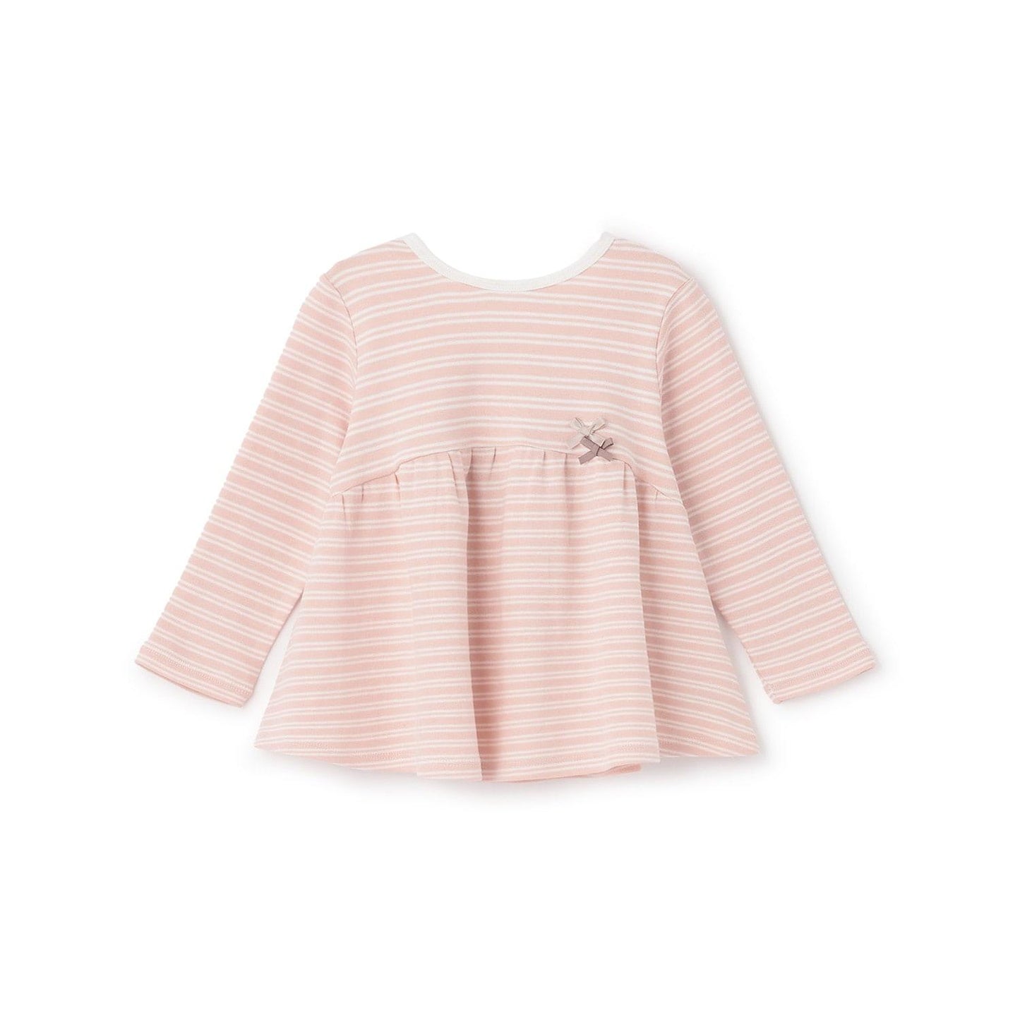 有機材質 荷葉邊設計 長袖T恤