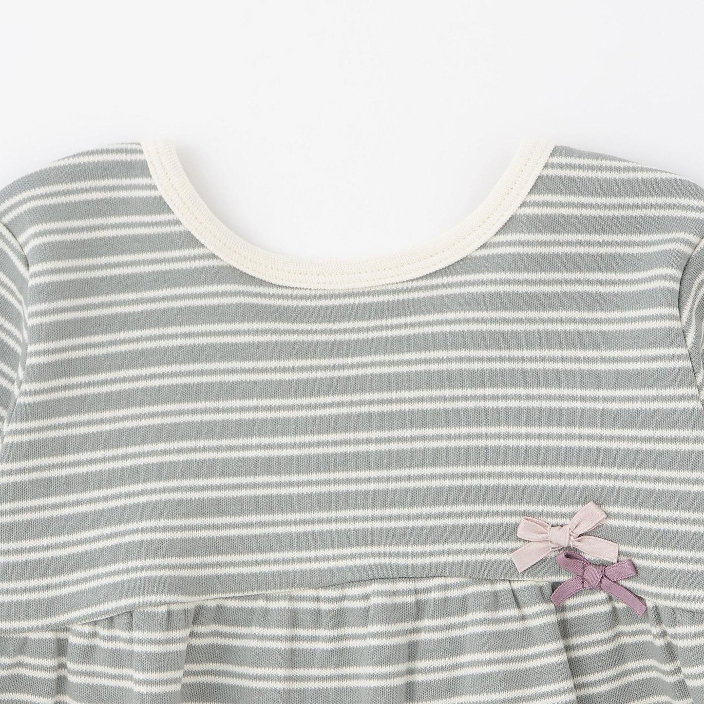 有機材質 荷葉邊設計 長袖T恤