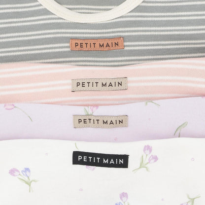 有機材質 荷葉邊設計 長袖T恤