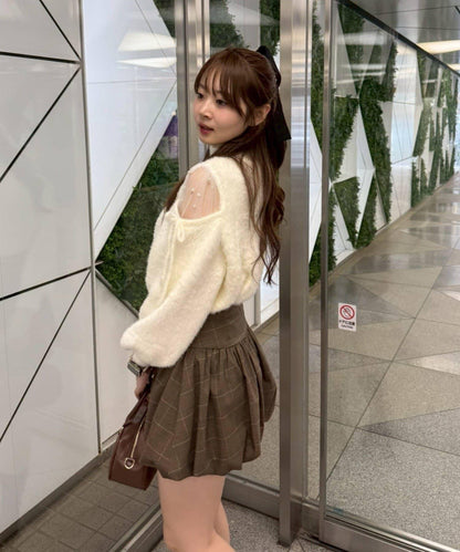 RMAF 露肌珍珠設計針織上衣