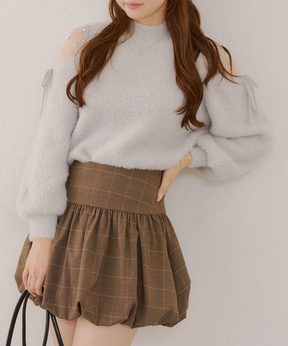 RMAF 露肌珍珠設計針織上衣