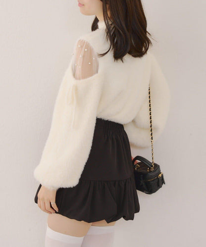 RMAF 露肌珍珠設計針織上衣