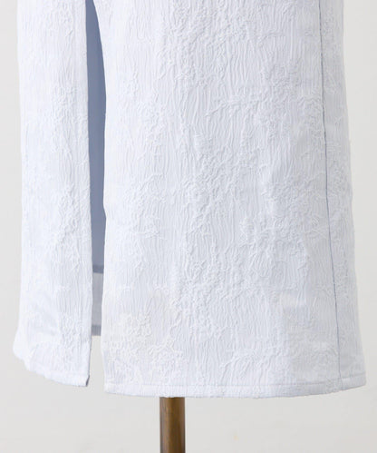 可成套 後繫帶開叉 修身 半身裙