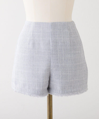 可成套搭配 粗花呢短褲