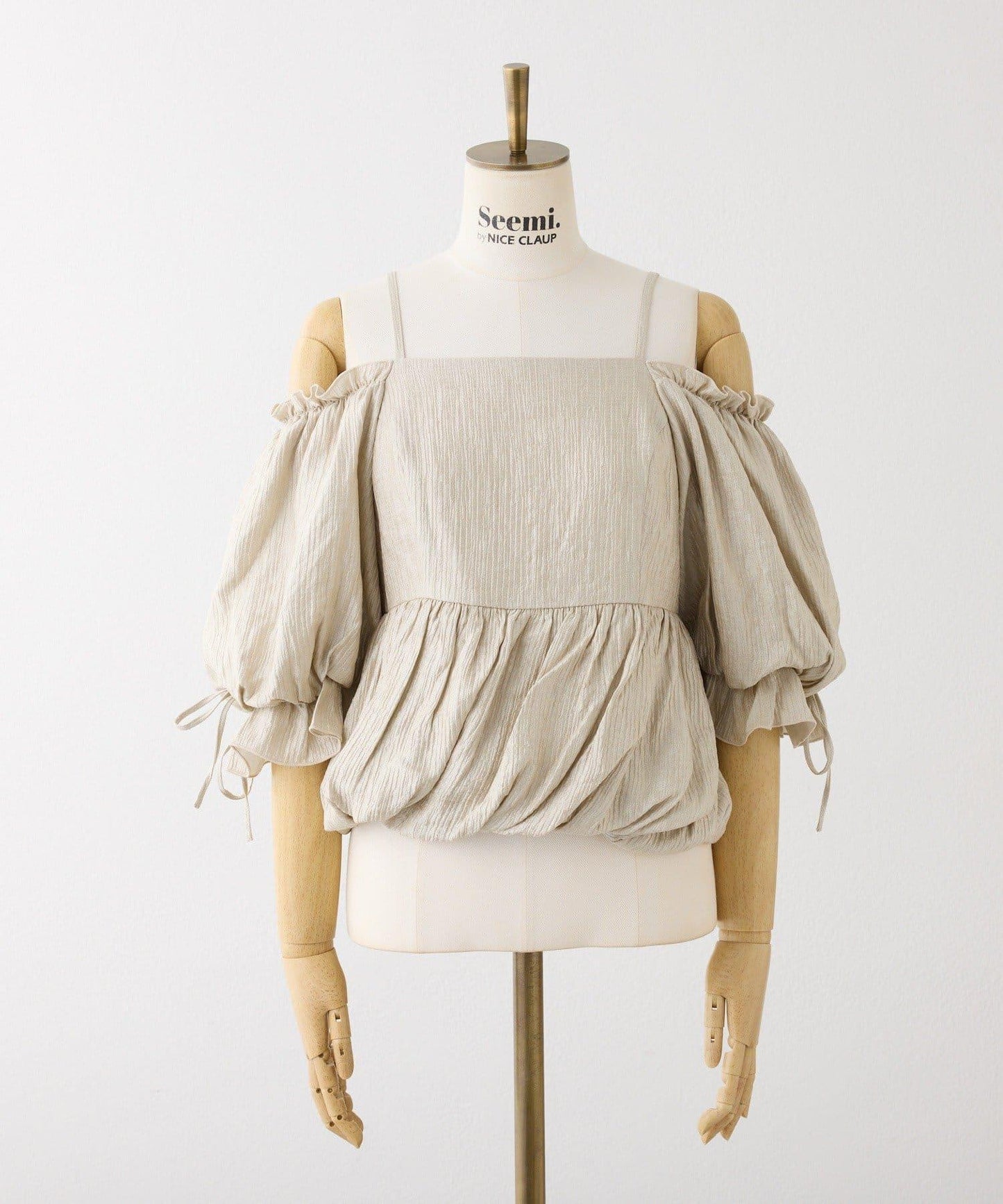 可成套搭配 泡泡袖 女襯衫