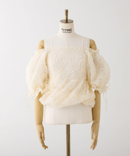 可成套搭配 泡泡袖 女襯衫