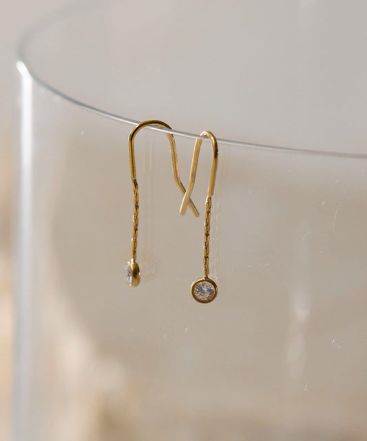 金屬抗過敏不鏽鋼 迷你鉤式耳環