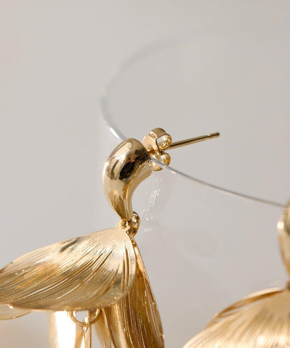 典禮風垂墜花朵耳環