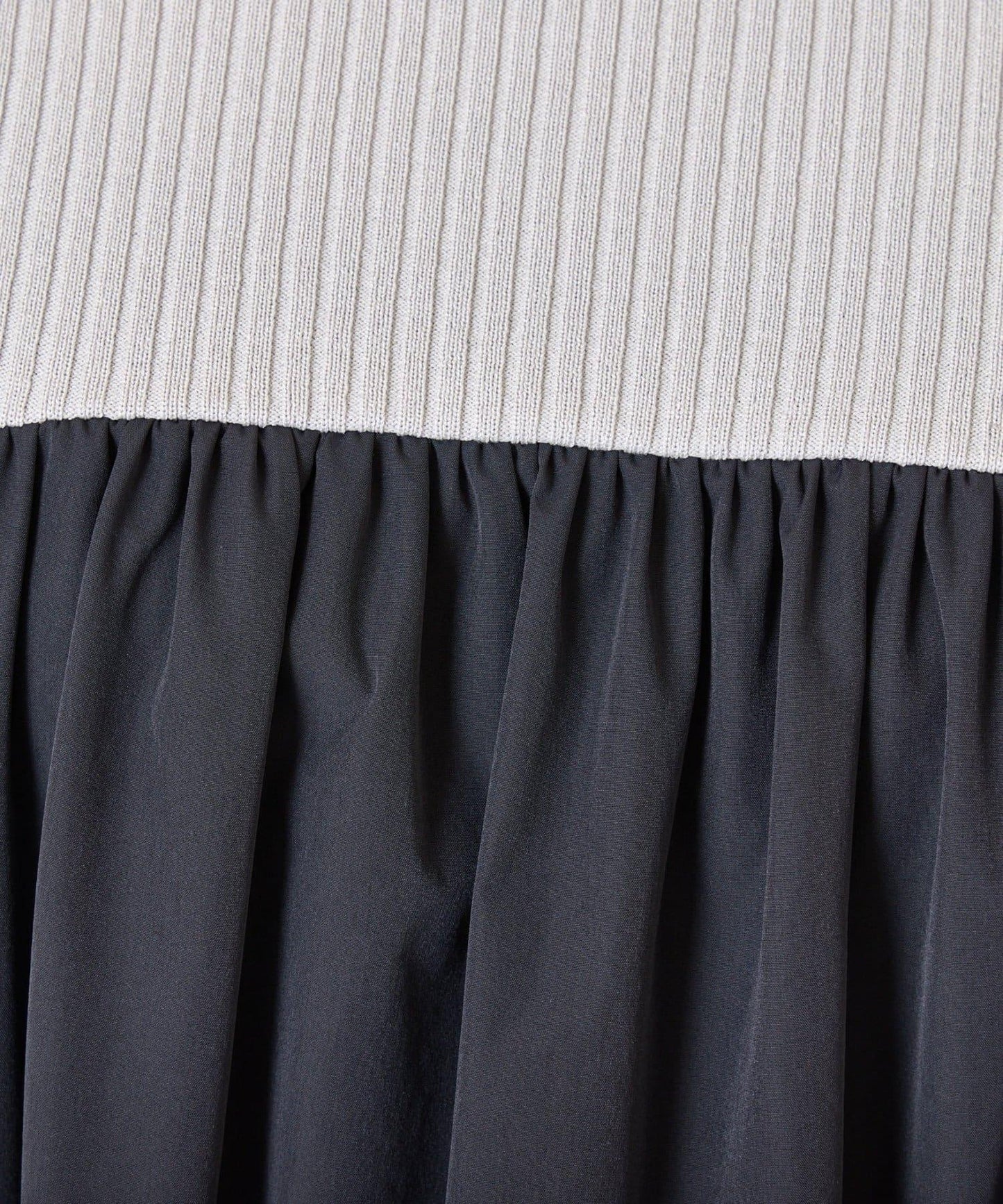 撞色拼接連衣裙