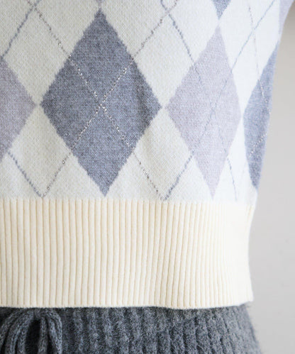 菱格POLO針織上衣