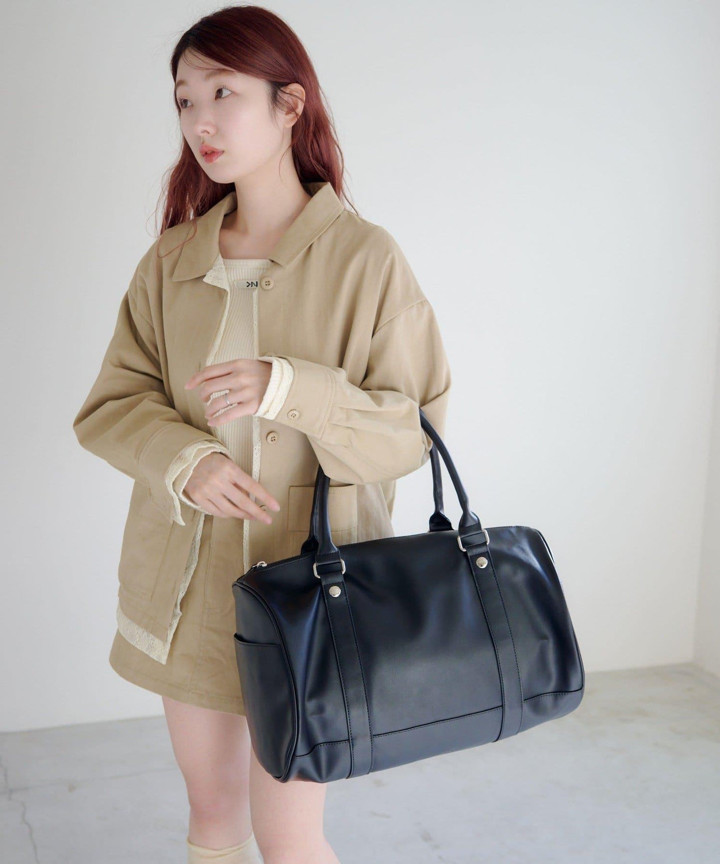 大容量 鉚釘設計 大號波士頓包