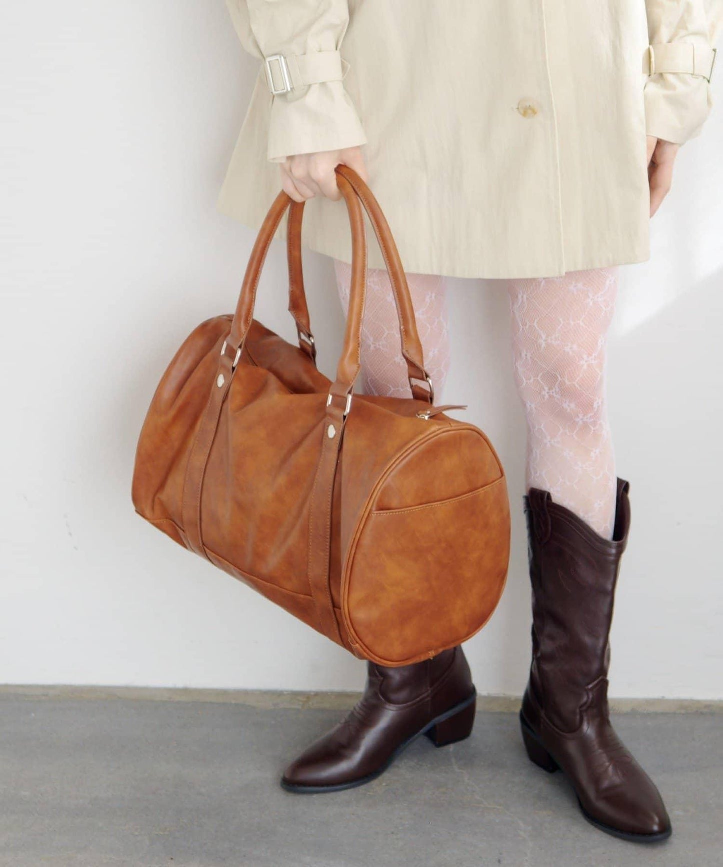 大容量 鉚釘設計 大號波士頓包