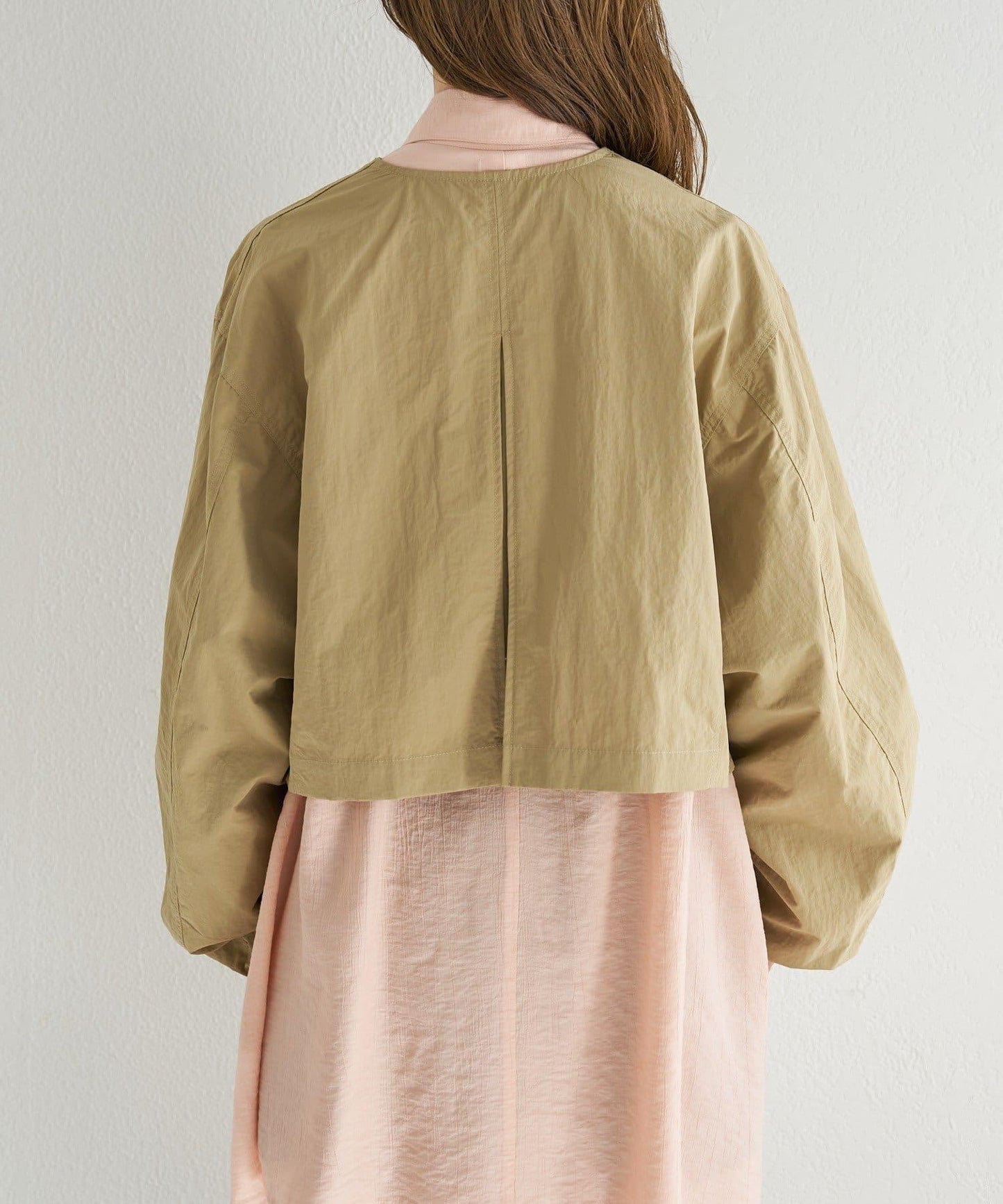 無領設計 尼龍 夾克 B款