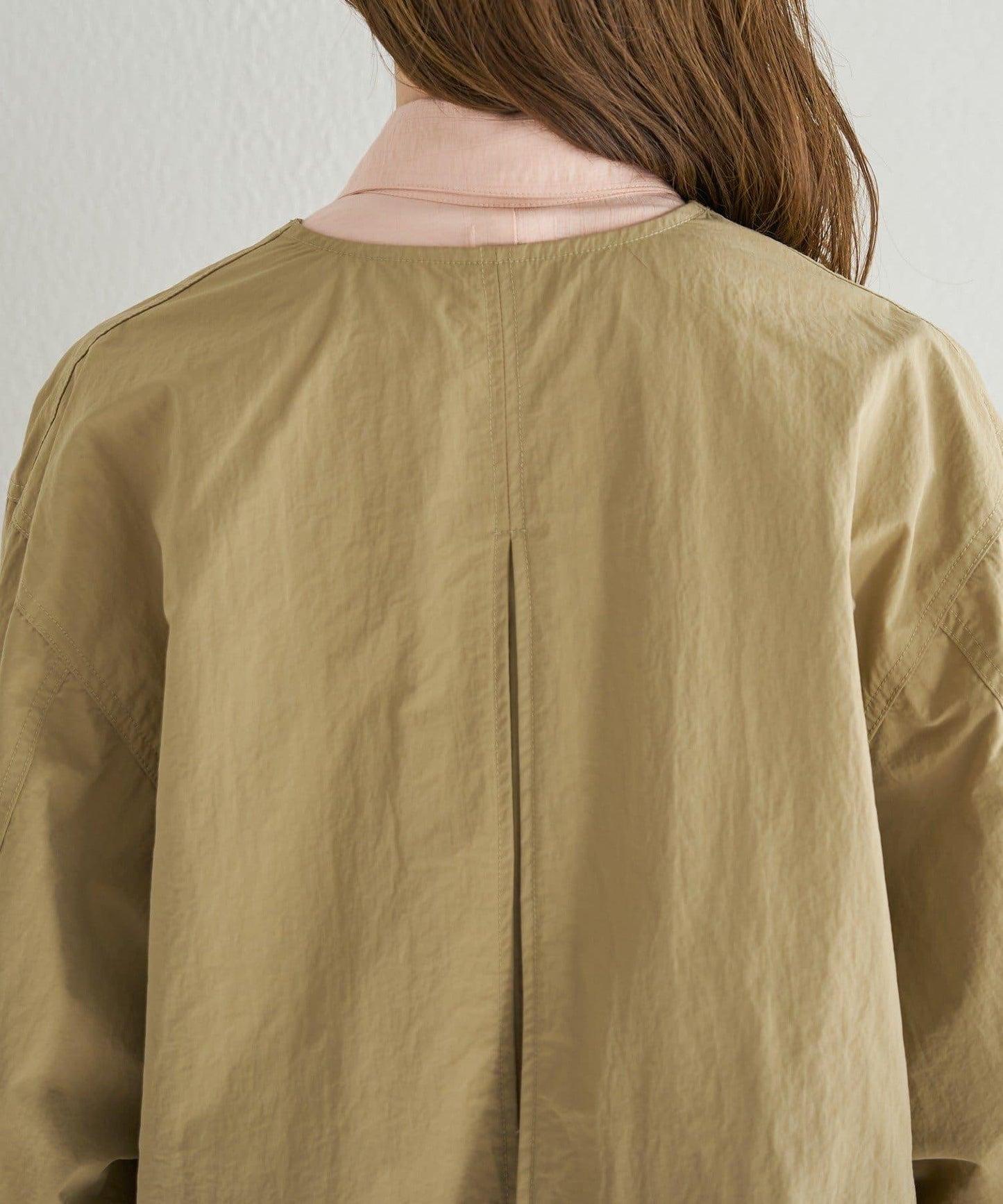 無領設計 尼龍 夾克 B款