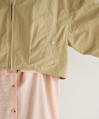 無領設計 尼龍 夾克 B款