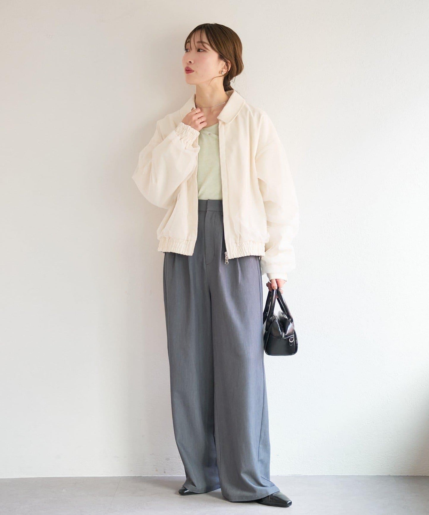 B 網紗層次拼接 夾克