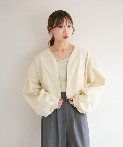 無領設計 尼龍 夾克 B款