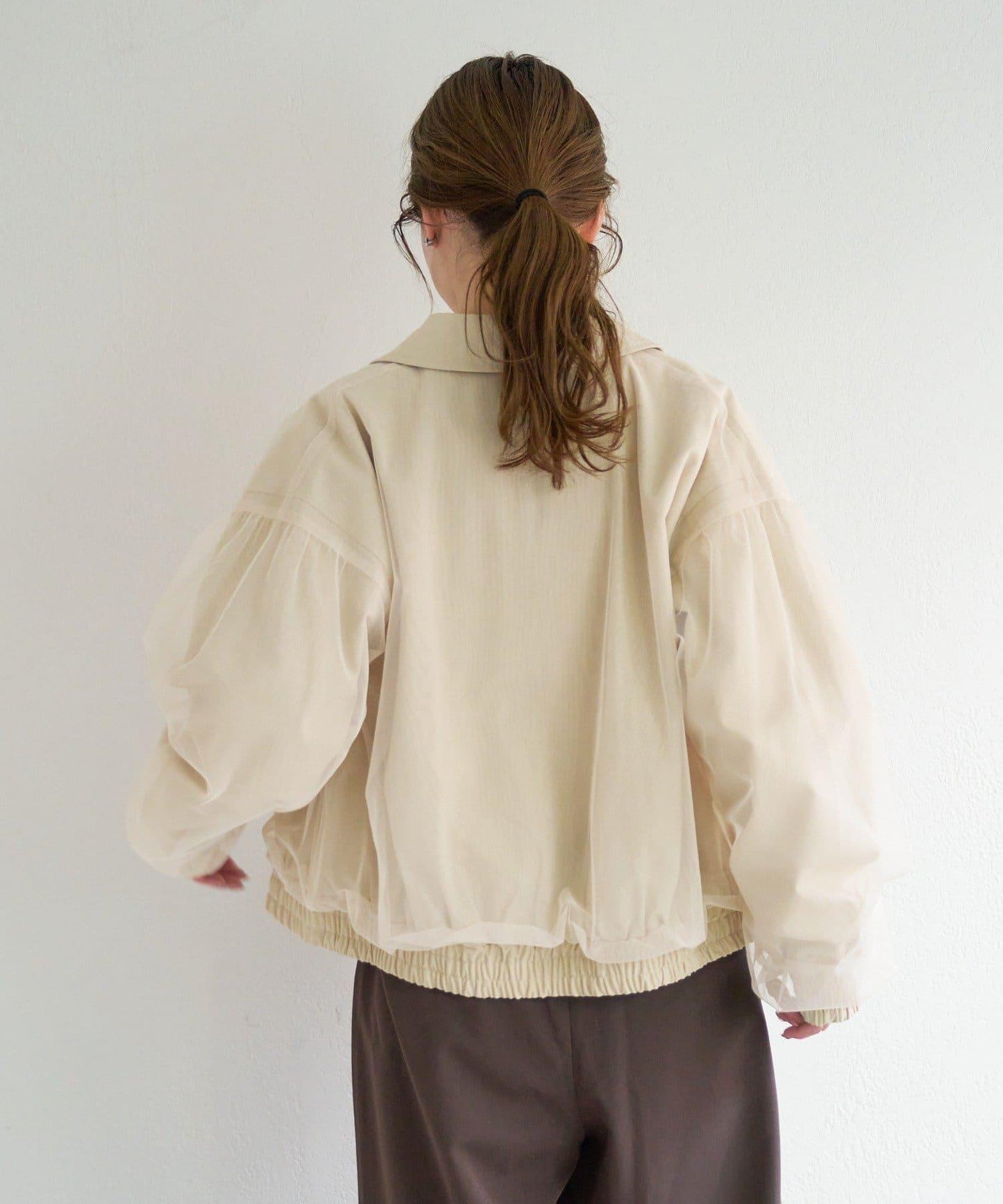 B 薄紗疊層設計 夾克