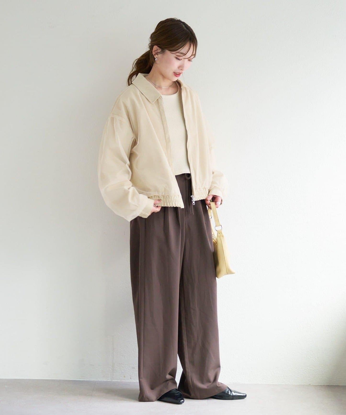 B 網紗層次拼接 夾克