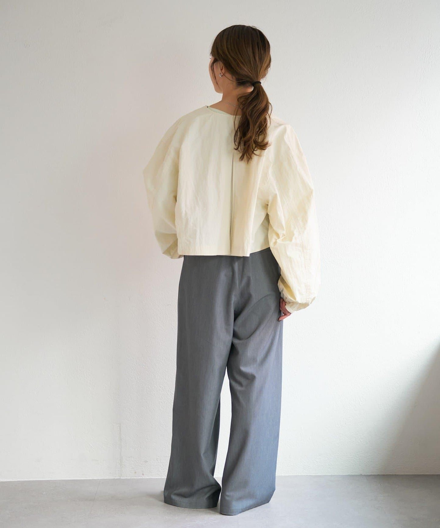 無領設計 尼龍 夾克 B款