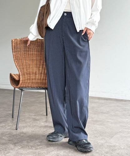 弧形版型 休閒西褲