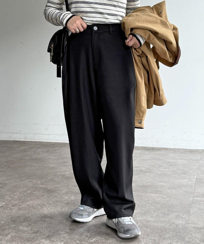 弧形版型 休閒西褲