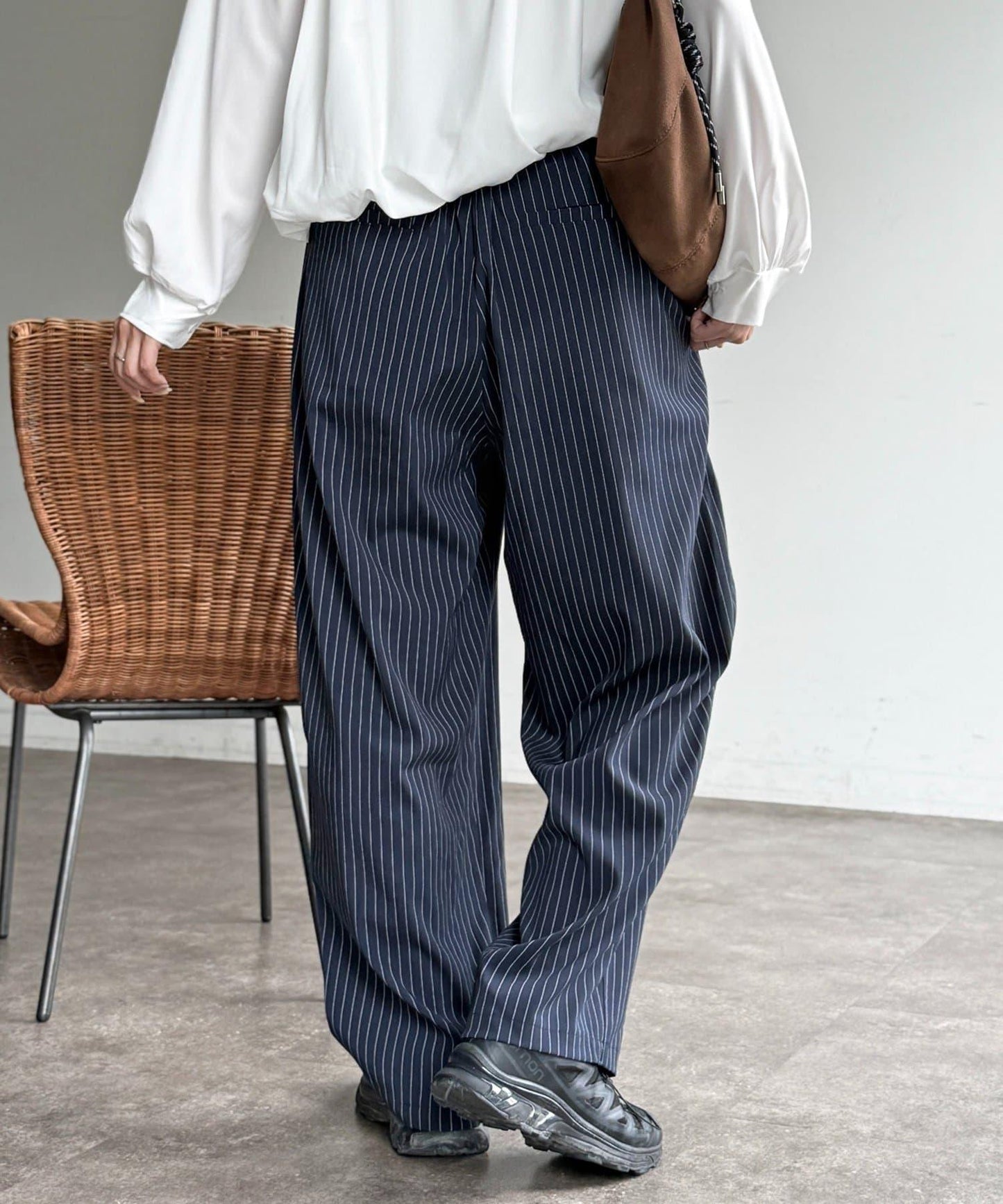 弧形版型 休閒西褲