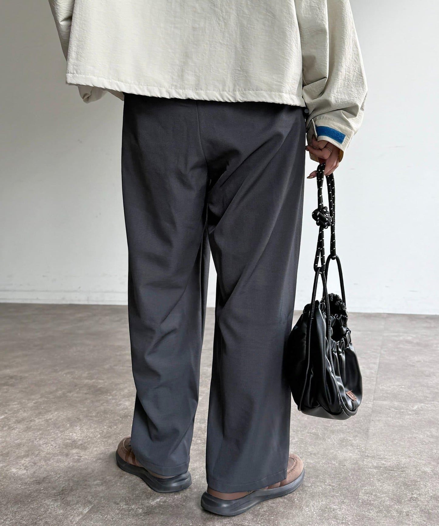 弧形版型 休閒西褲