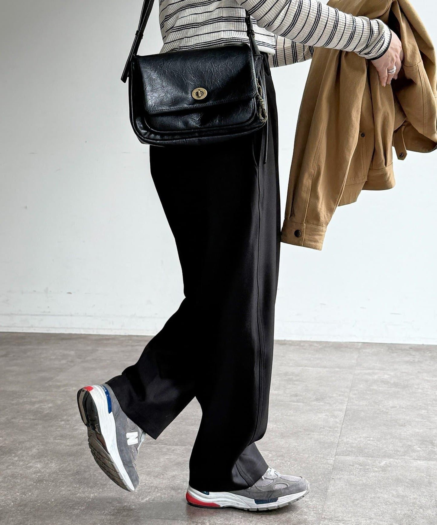 弧形版型 休閒西褲