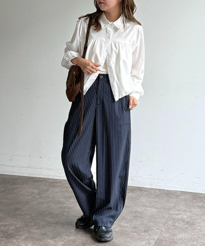 弧形版型 休閒西褲