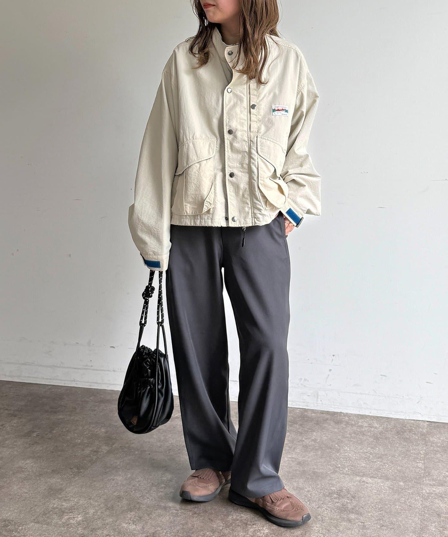 弧形版型 休閒西褲