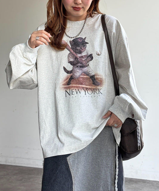 動物圖案 長袖T恤