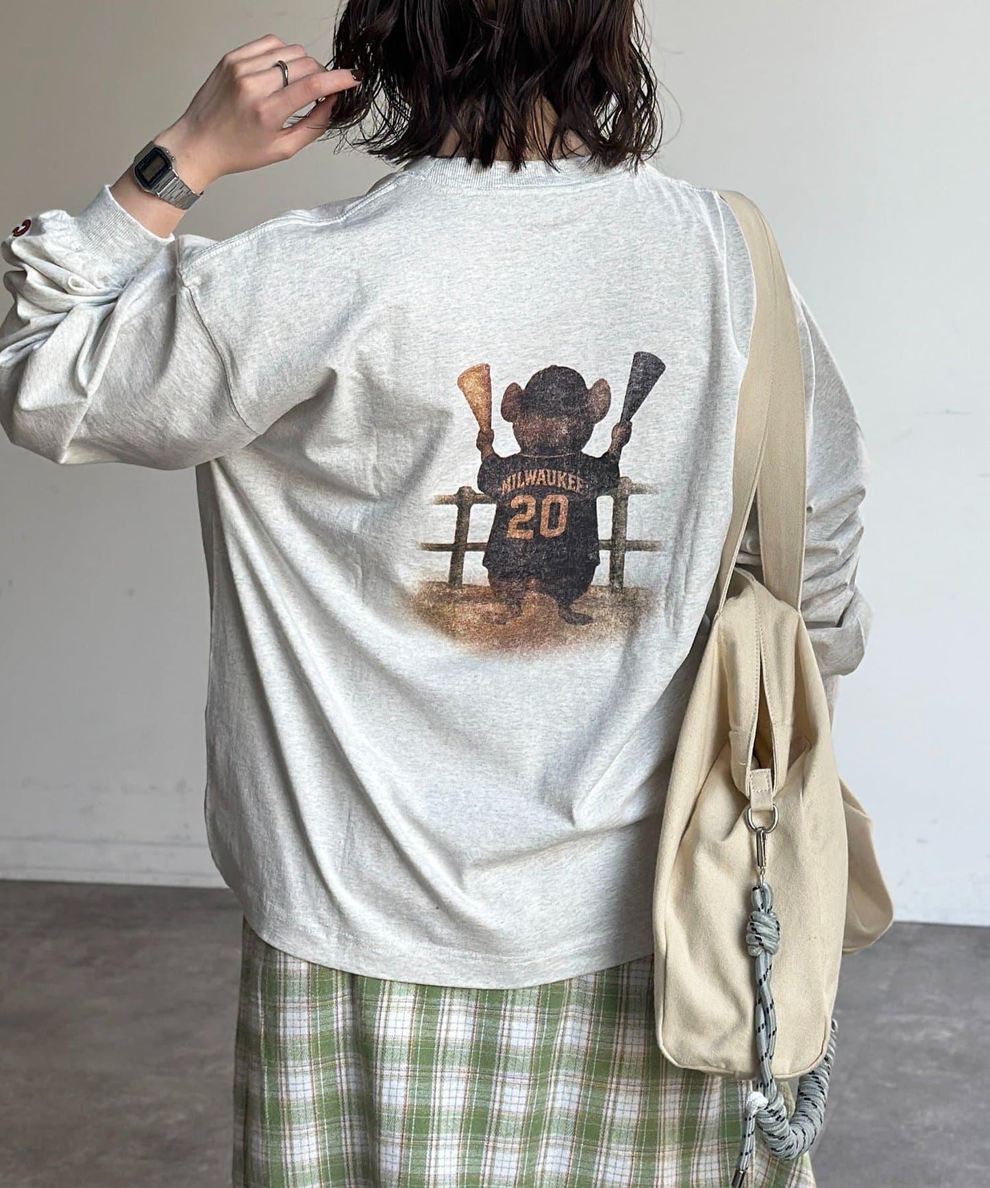 動物圖案 長袖T恤