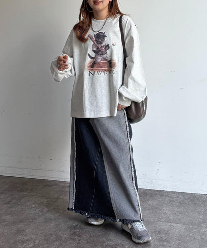 動物圖案 長袖T恤