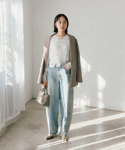 造型感刺繡馬甲（款）