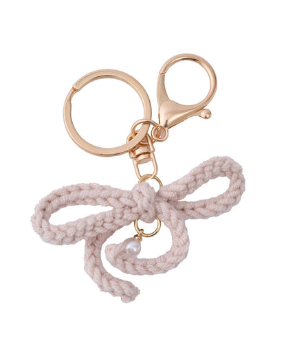 針織蝴蝶結掛件