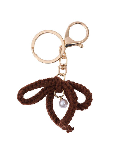 針織蝴蝶結掛件