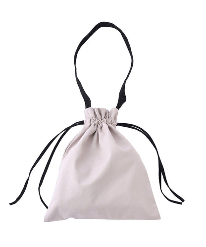 雙色束口托特包